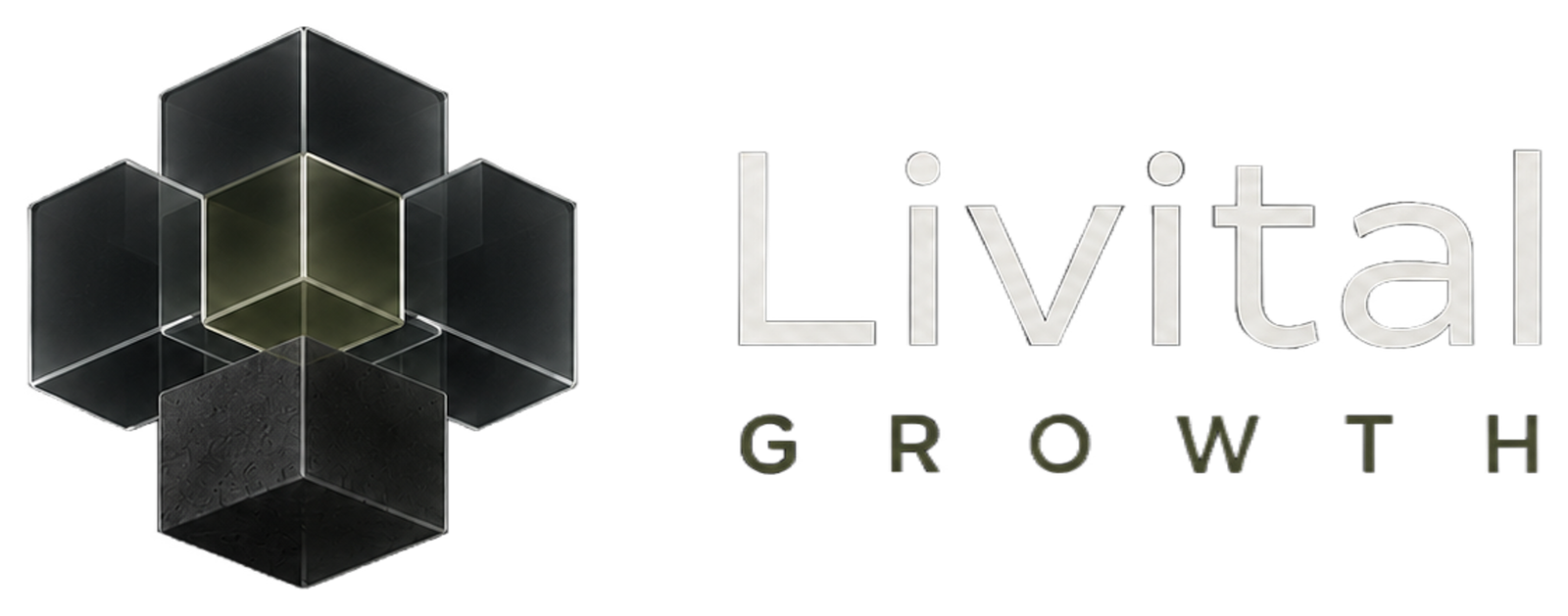 Logo horizontal de Livital Growth sobre fondo claro.